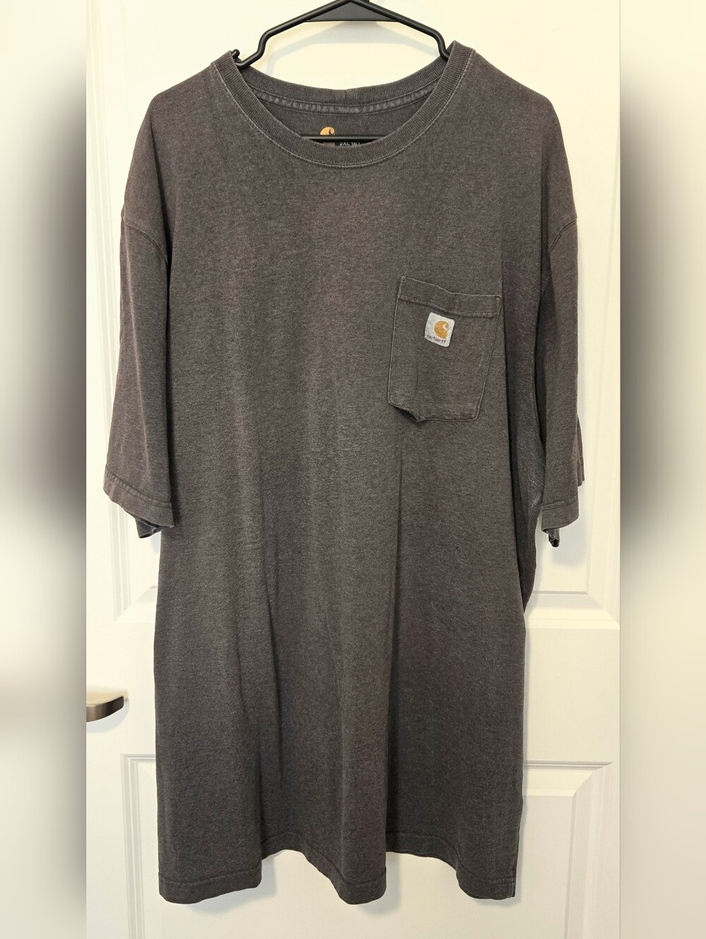 Carhartt Pocket Tee - 2X Tall, Faded Brown, Original Fit, Heavy Tshirt.